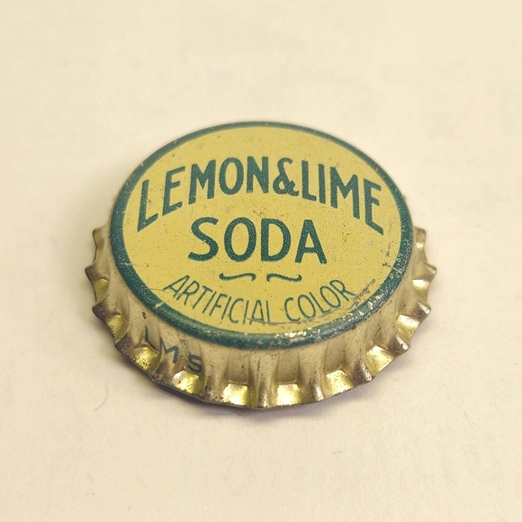 5/$25 Lemon and Lime Soda Bottle Cap Button Cover - Picture 1 of 6